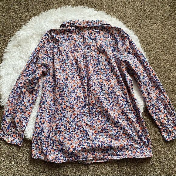 Talbots Floral Button Down Top Womens Size 1X - Picture 2 of 9